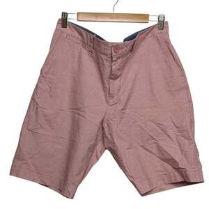 Le Tigre Chino Shorts Mens Sz 34 Red White Stripe Flat Front Stretch Golf Preppy